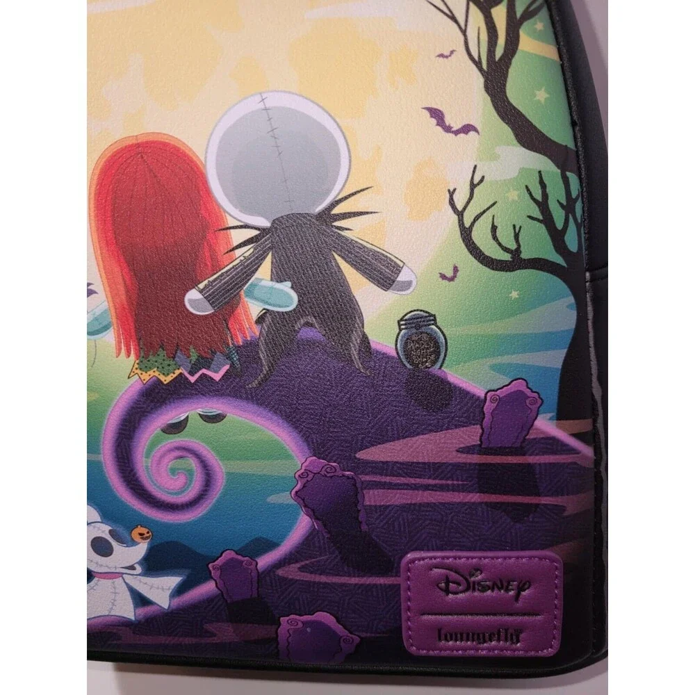 Loungefly Nightmare Before Christmas Jack & Sally Mini Backpack Back To School